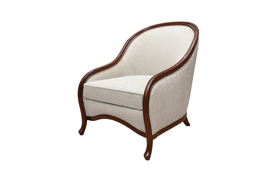 Home Decor Armchair One Seater Courbe 34499 Willow Side View