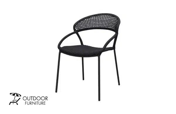 Home Decor Armchair Udita Stacking Chair Side View