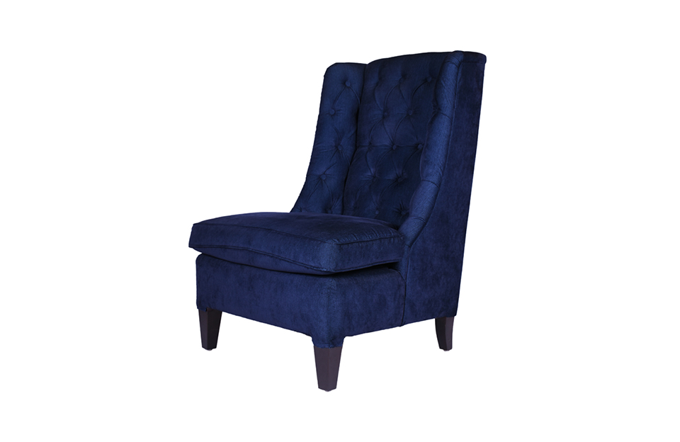 Blue Marine Mist Wing Chair