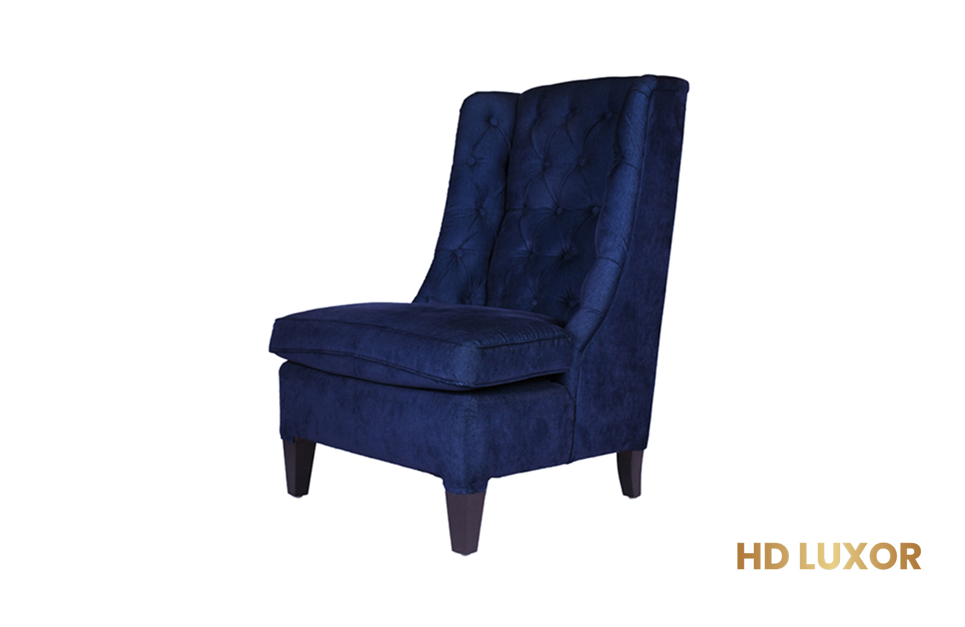 Home Decor ArmchairBlue Marine Mist Wing Chair Side / Front View