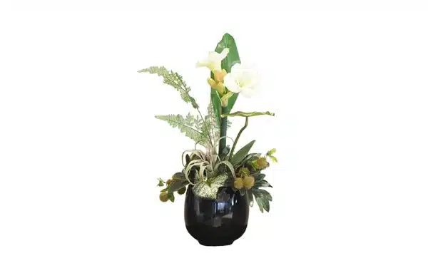 NO.61 - 012021 Black Glass Planter