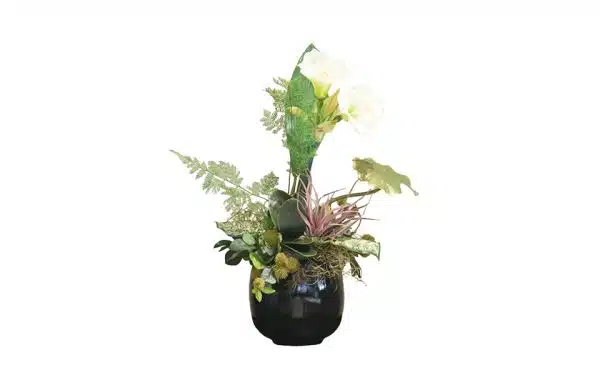 NO.62 - 012021 Black Glass Planter