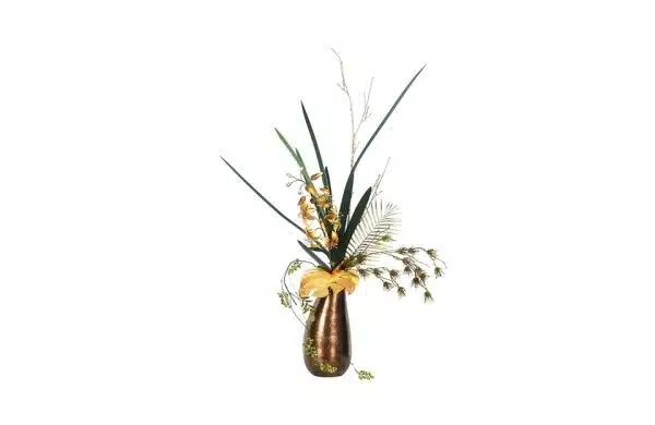 No.62 - 022022 Brons Vase Oker Lily Gold Modern