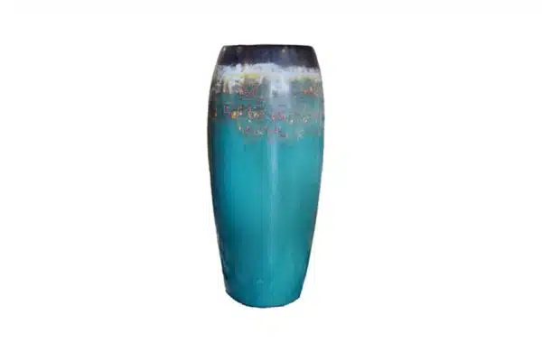 Green Wooden Vas
