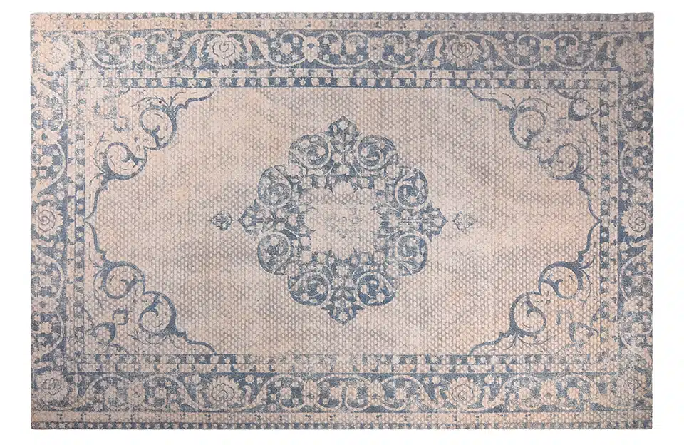 Home Decor Classical Rugs RC-CR-241-01 White & Light Blue Carpet (150X230) Front View