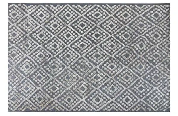 Home Decor Rectangle Carpet RC-CR-805-01 Grey Carpet (160X230) Front View