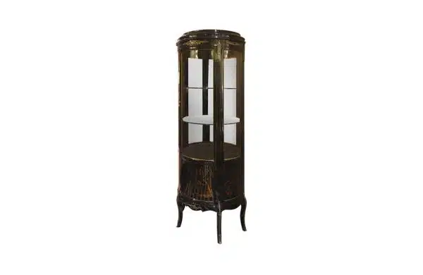 Home Decor Display Cabinet Chinoiserie Camille,with Lighting 34039LED Side View