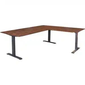 Home Decor Table Lift L Shape Top Big Study Table Side View