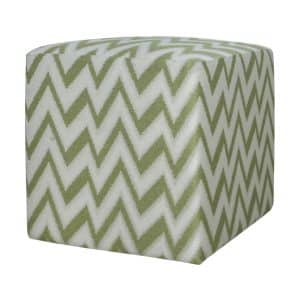 Home Decor Stool 44740 SS Moss Ottoman & Pouf Side View