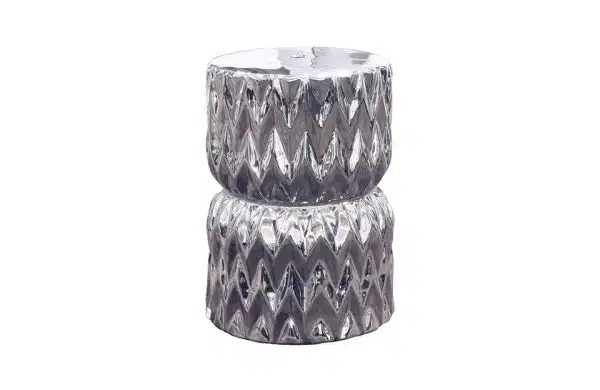 Silver Ceramic Stool 2212