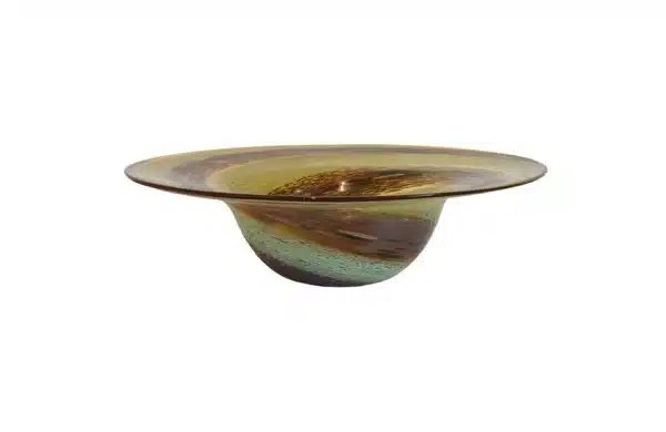 Svirla Blown Glass Bowl Amber 76714