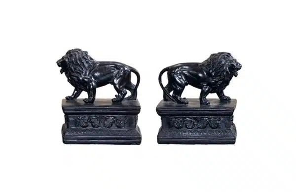 S2 12X3X6 Attenta Lion Bookends Resin 75719