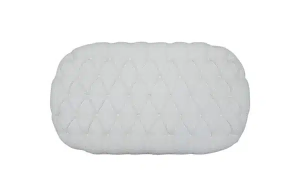 Home Decor Dorothy Ottoman MG-Ivory Top View