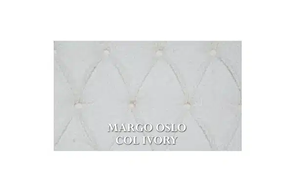 Home Decor Dorothy Ottoman MG-Ivory Fabric View MARGO OSLO COL IVORY