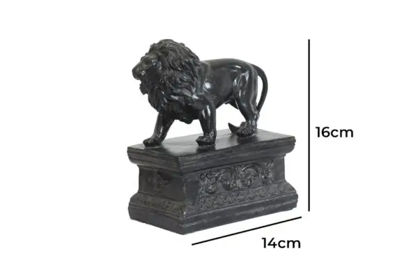 S2 12X3X6 Attenta Lion Bookends Resin 75719