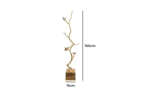 Contemporary Shiny Gold 42-Inch Branch Decor AV39716