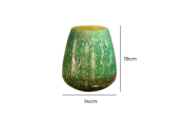 Candle Holder,Green 77220