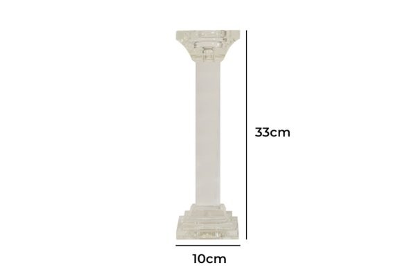 Leon Crystal Pillar Candle Holder Tall 73041