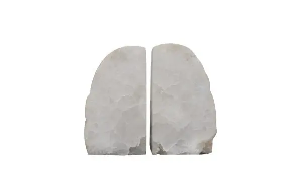 S-2 3.5X3.4X4.7 Bookend Natural Geode 40068