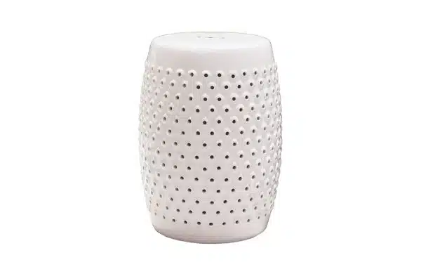 Finley Indoor/outdoor Pierced Stool White 69631