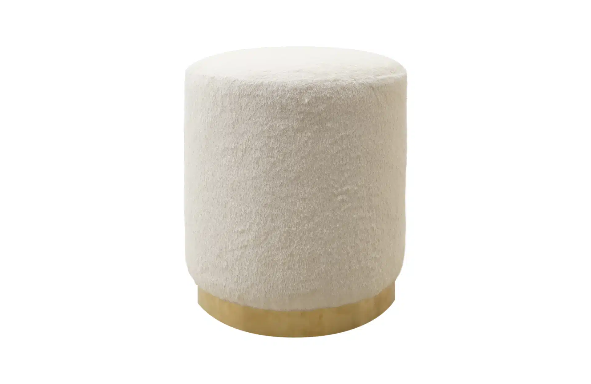 Home Decor Mane Stool 2308 Ivory Front View