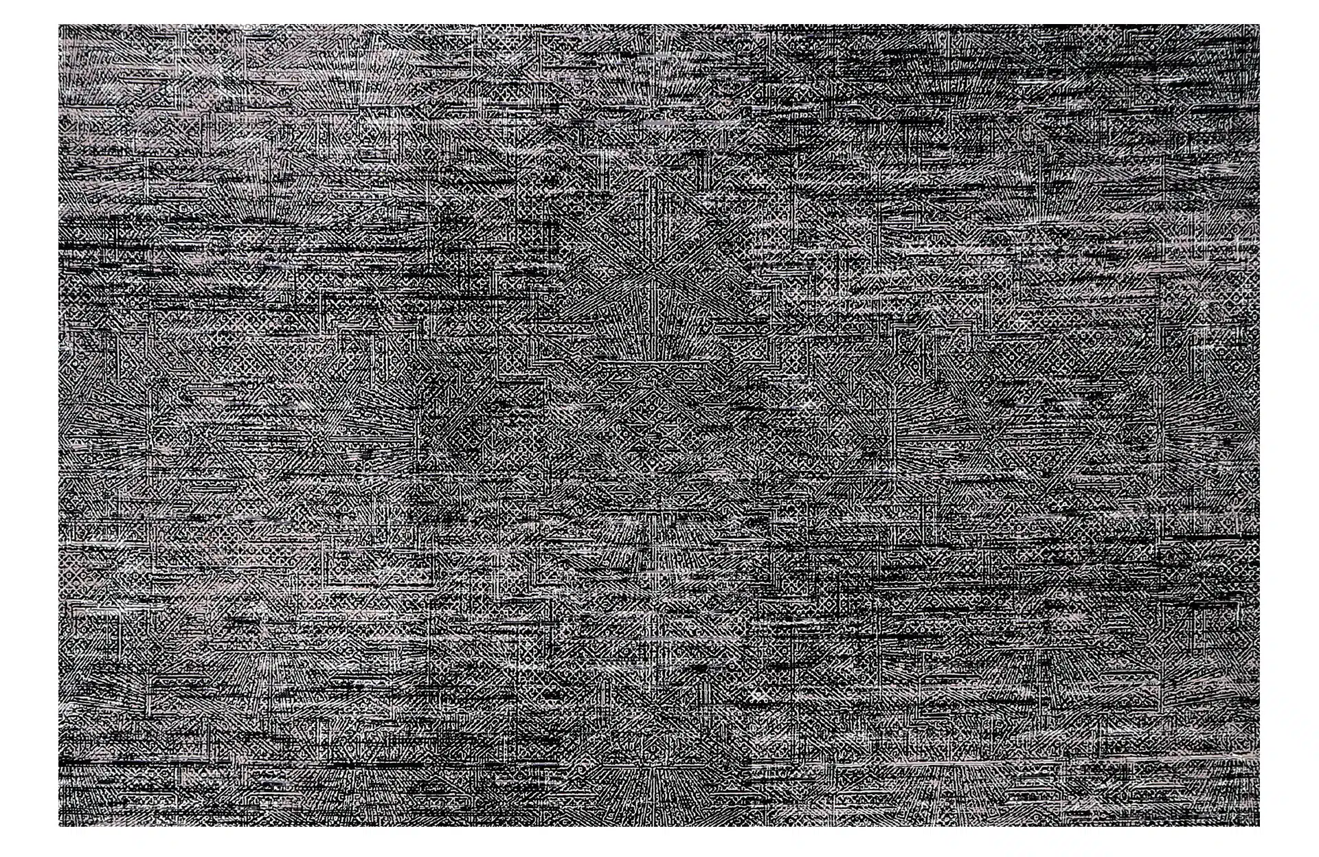 Home Decor Abstract Rugs Bamboo Silk 08 Black (200X300) Front View