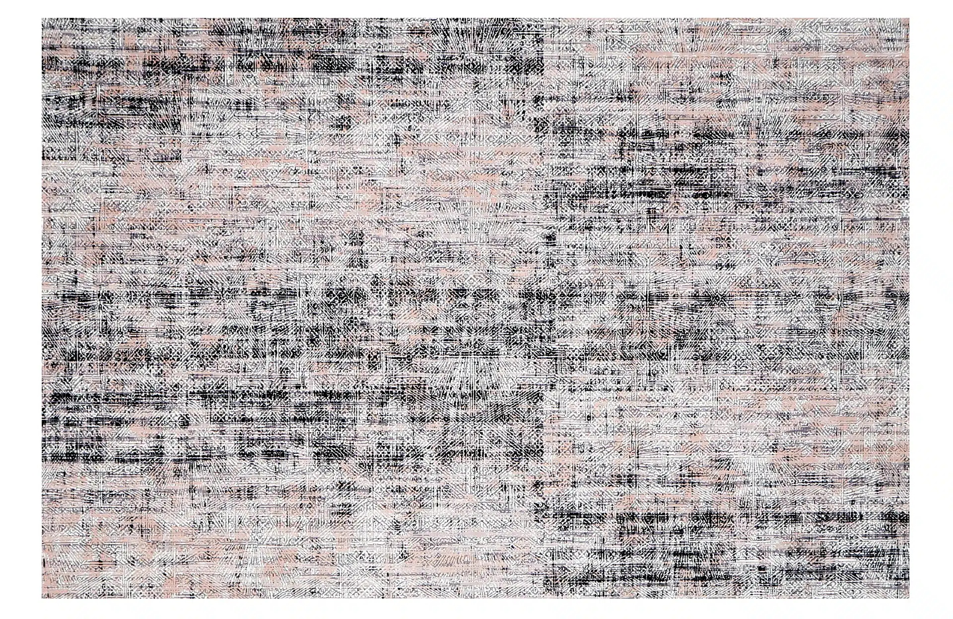 Home Decor Abstract Rugs Bamboo Silk 08 Mix Black (200X300) Front View