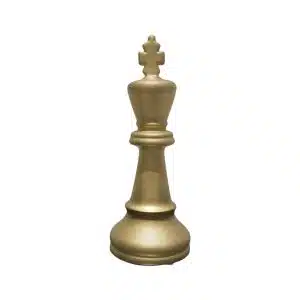 Home Decor Scluptures 605142 Chess Pawn Gold Front View