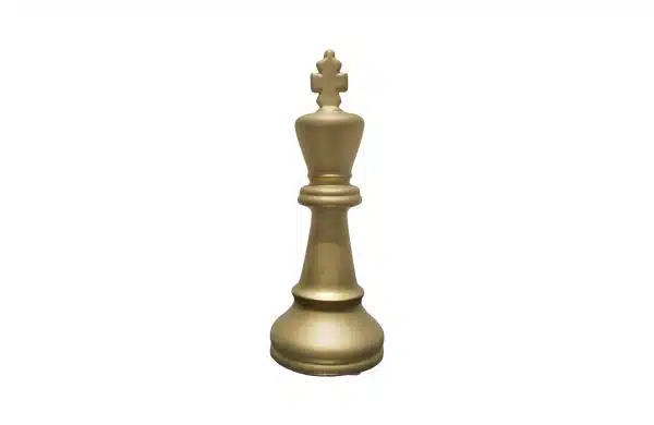 Home Decor Scluptures 605142 Chess Pawn Gold Front View