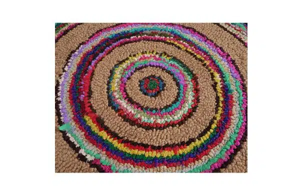 Home Decor Abstract Rugs Kosice Round Carpet (155 x 230) Front View at Close Range