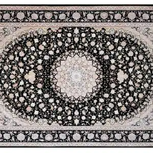 Home Decor Abstract Rugs Bamboo Silk 45 Black (200X300) Front View