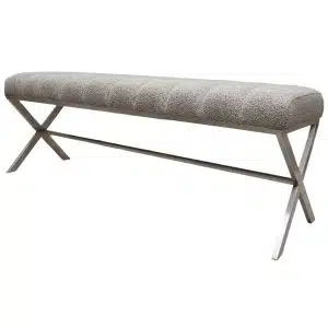 Home Decor Stainless Bench MM Pepper Side View