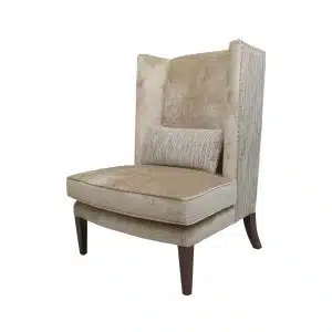 Home Decor Armchair Geometro Diamond 25 Macaroon Side View