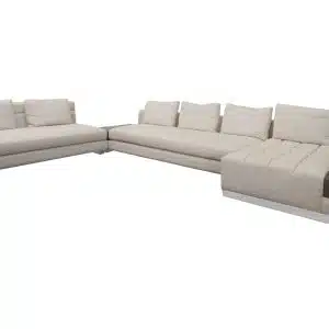 Home Decor Sectional & Corner Sofas Daniel L Sofa SA 10072-01 Front/Side View