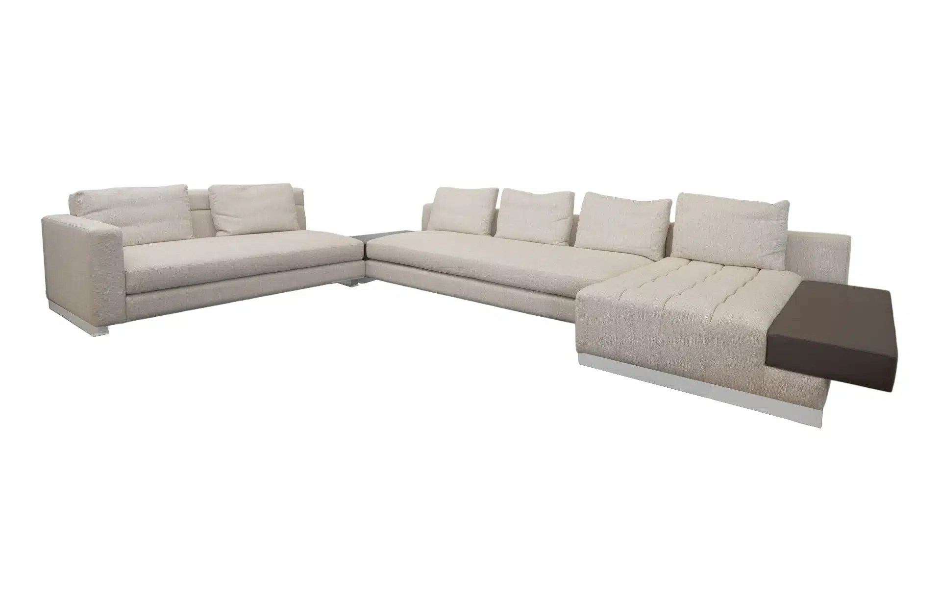 Home Decor Sectional & Corner Sofas Daniel L Sofa SA 10072-01 Front/Side View