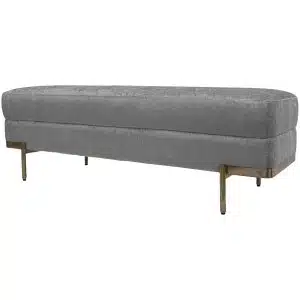 Home Decor Vico Ottoman MB Dove Side View