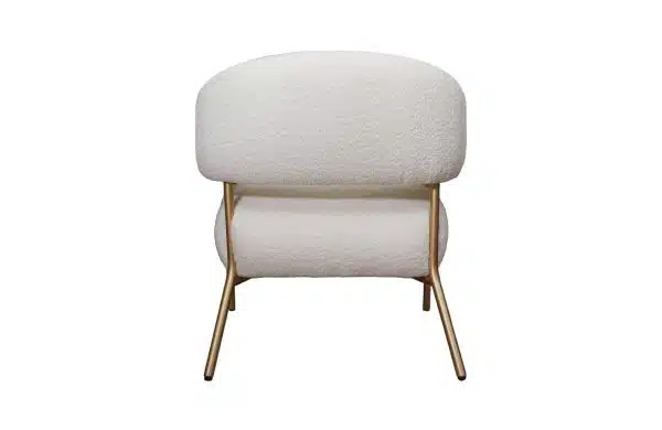 Home Decor Tarifa Metal Armchair Back View