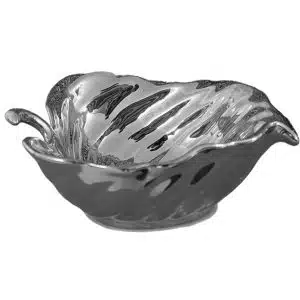 Home Decor Bowls & Trays Ceramic Bowl Silver 060 Front View