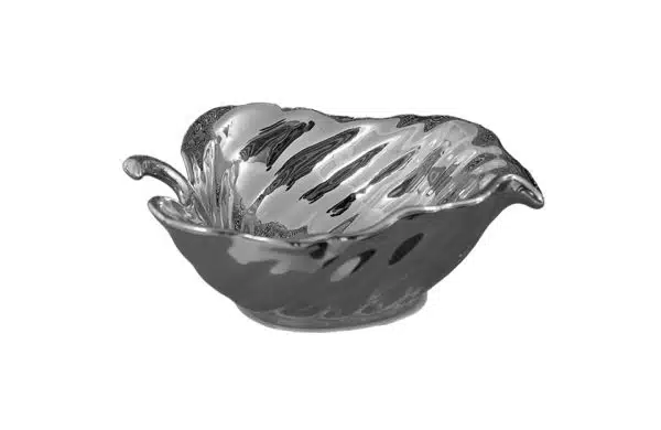 Home Decor Bowls & Trays Ceramic Bowl Silver 060 Front View