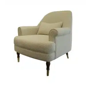 Home Decor Armchair Ansel Single FP Linen Side View