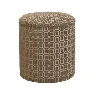 Home Decor Akio Pouf FMFG Driiftwood (Without Wooden Legs) Front View