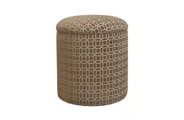 Home Decor Akio Pouf FMFG Driiftwood (Without Wooden Legs) Front View