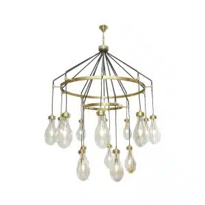 Home Decor Ceiling Lights Chandelier D3161-10+5BR-YB Front View