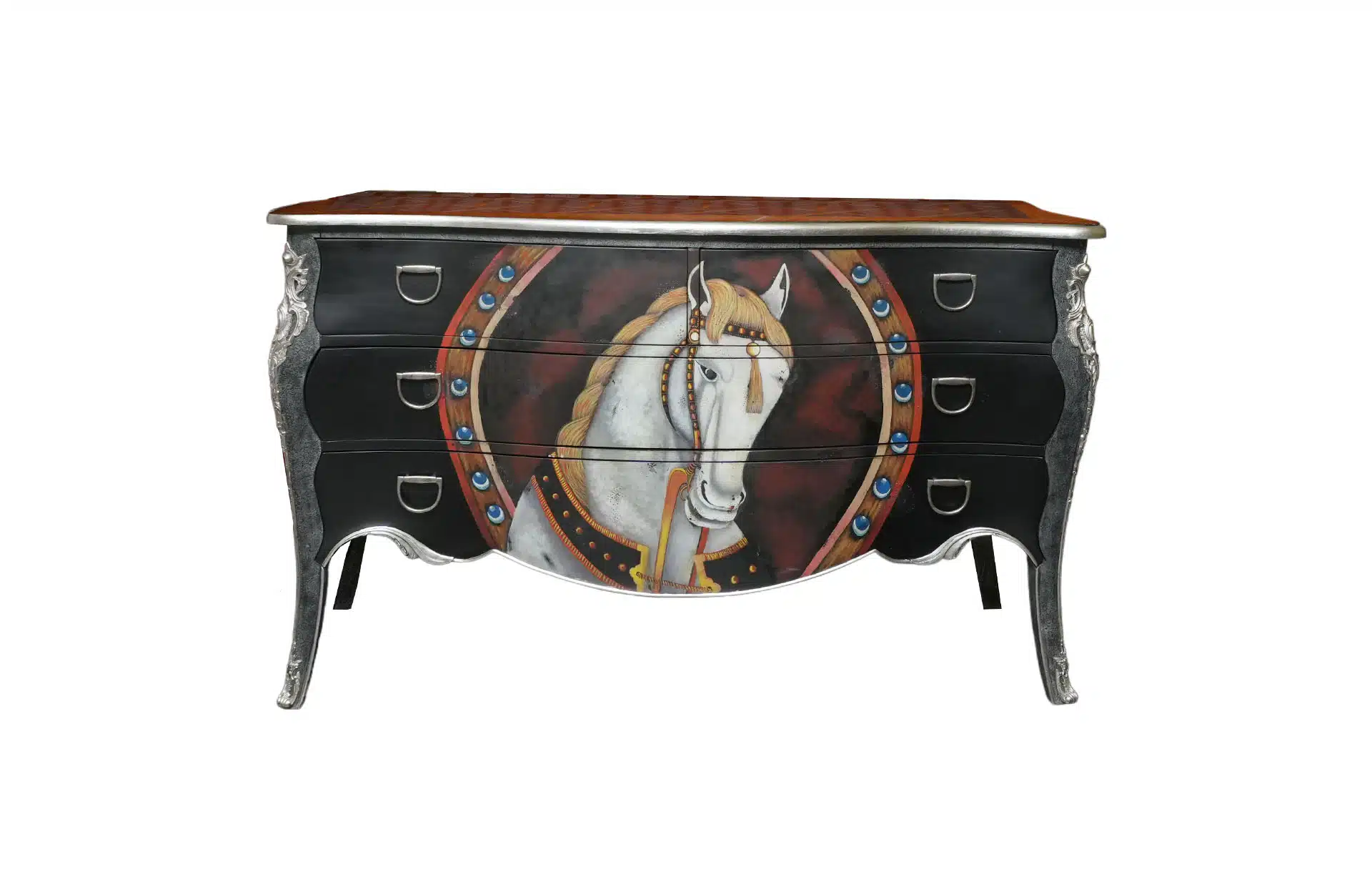 Home Decor Chest Horse 150 Front View