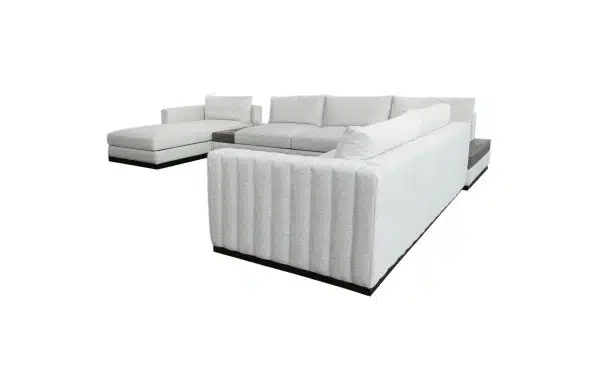 Home Decor Sectional & Corner Sofas Vanesia L Sofa SA 10072-01 Side View