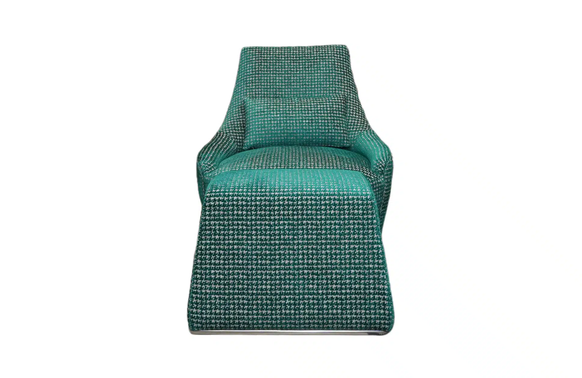 Home Decor Sigma Lounge Chair M 1360 Teal (set) Armchair with Ottoman Front View