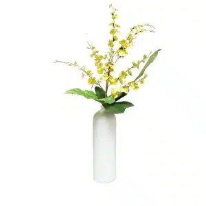 Home Decor Flower Arrangement No-D Tall White Botel Orchid 24 Front View