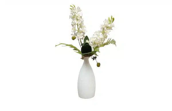 Home Decor Flower Arrangement No.Q Short Bottle Magnolia Front View