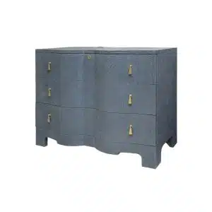 Home Decor Chest of Drawers and Dressers Venice Grass Cloth Coctail - Chest Side View