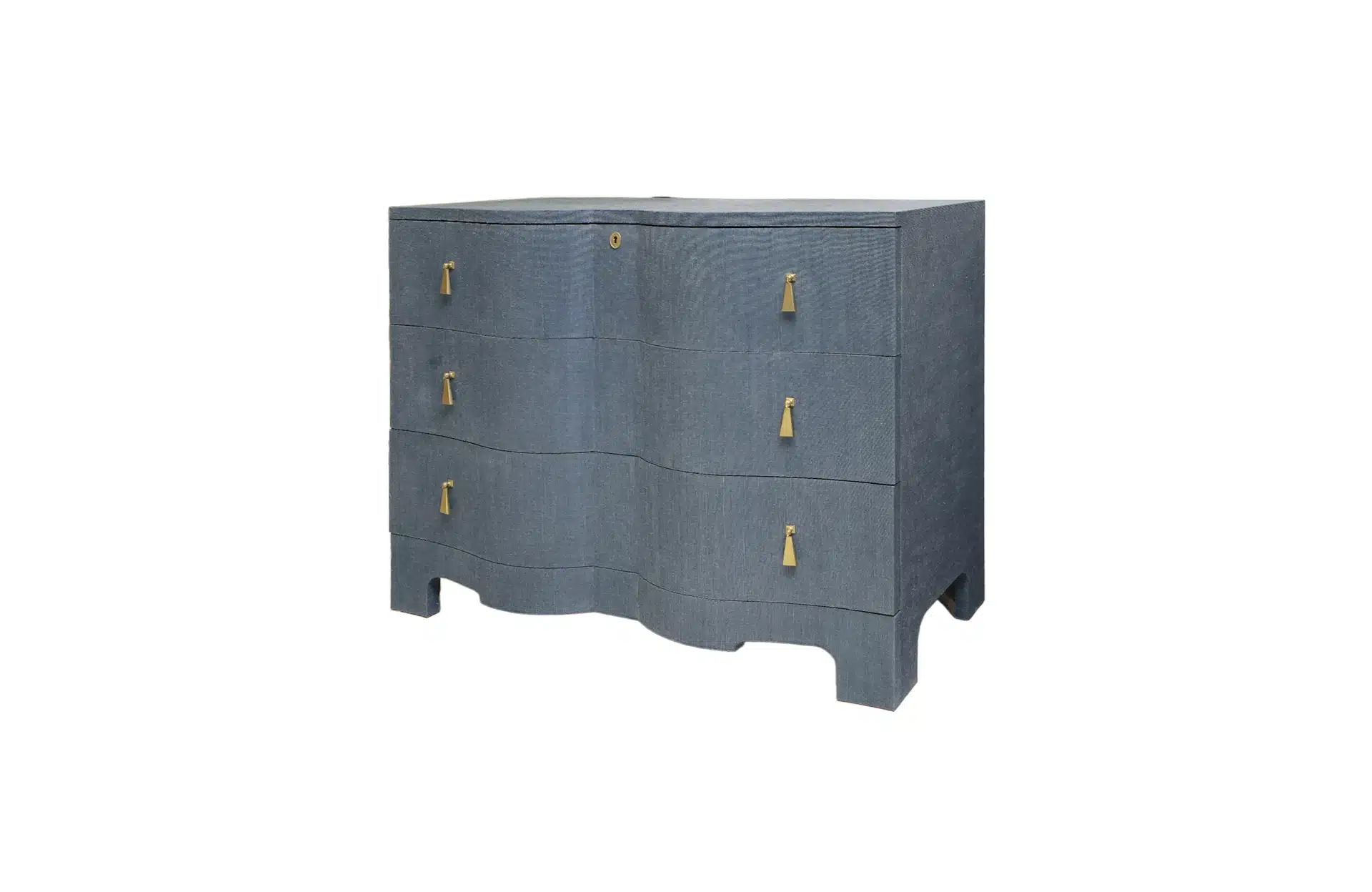 Home Decor Chest of Drawers and Dressers Venice Grass Cloth Coctail - Chest Side View